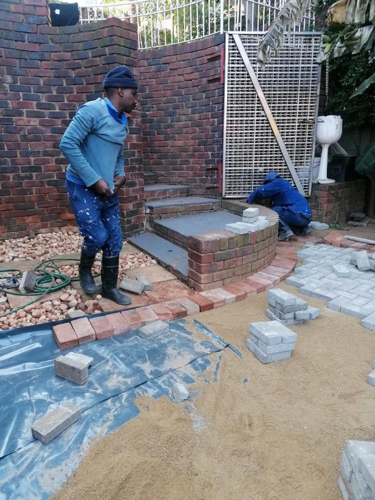 Paving works